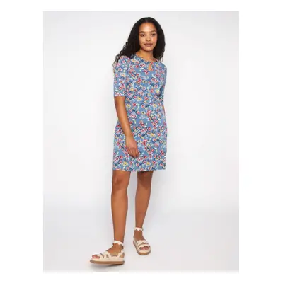 Light blue women's floral dress Blutsgeschwister - Women's