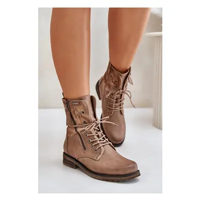 Women's ankle boots Workery dark beige Perfecto