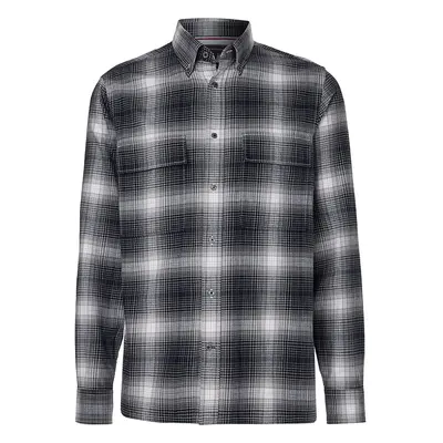 Tommy Hilfiger Shirt - SLUB SHADOW CHECK RF SHIRT black