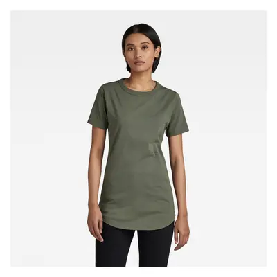 G-STAR T-shirt - Mysid long slim logo r t wmn green