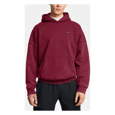 Men's sweatshirt Under Armour UA Icon HWT Flc Wash OS Hood-RED - Men's