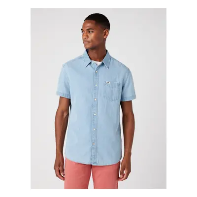 Light blue men's denim shirt Wrangler - Men