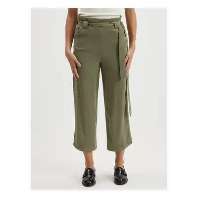 Khaki culottes with binding VILA Priya - Ladies