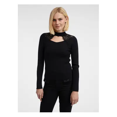 Orsay Black Women's Light Sweater with Lace - Women