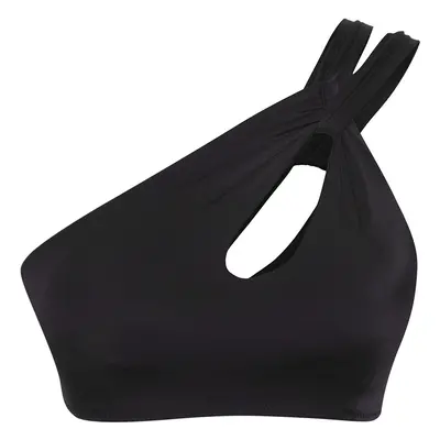 Trendyol Black*001 Straight Strappy Bikini Top