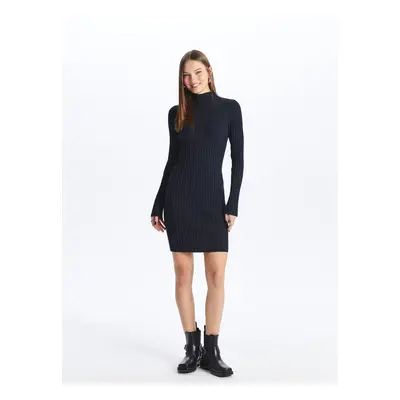 LC Waikiki High Collar Straight Long Sleeve Women's Dress