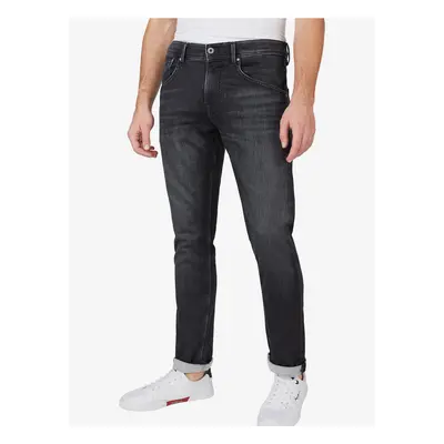 Black men's straight fit jeans Pepe Jeans Track - Men