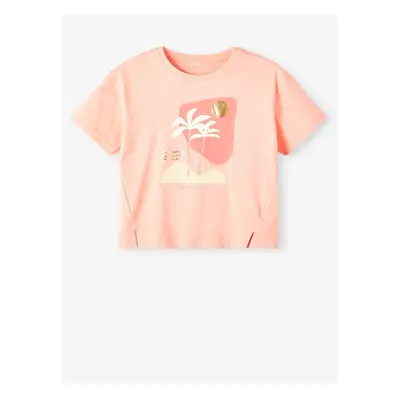 Apricot Girly T-shirt name it Flicka - Girls