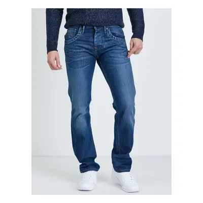 Dark Blue Mens Straight Fit Jeans Pepe Jeans - Men