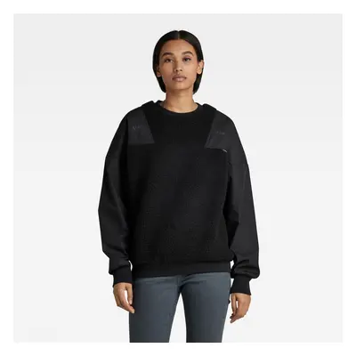 G-STAR Sweatshirt - Teddy woven mix r sw wmn black