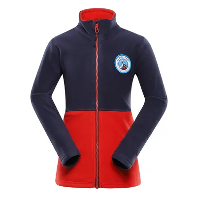 Children's fleece sweatshirt ALPINE PRO SIUSO flame scarlet