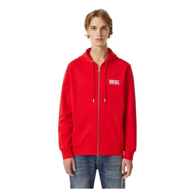 Sweatshirt - Diesel SGIRKHOODZIPECOLOGO SWEATSHIRT red