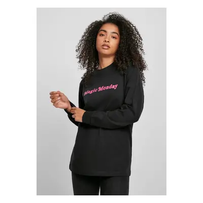 Ladies Magic Monday Long Sleeve Slogan Black