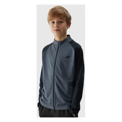 Boys' sports sweatshirt 4F - gray