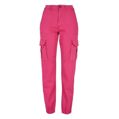 Women's Cotton Twill Utility Cotton Trousers Hibiscus Pink