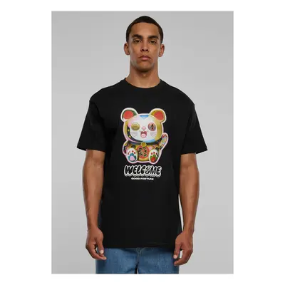 Welcome Cat Heavy Oversize Tee black