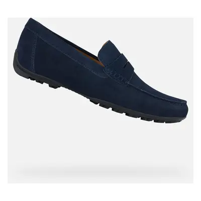 Dark blue men's moccasins Geox Kosmopolis + Grip - Men's