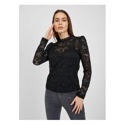 Black Women's Lace T-Shirt ORSAY - Women