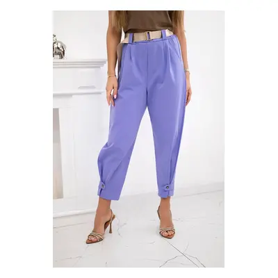 Kesi Włoski Summer Punto trousers with leg closure violet