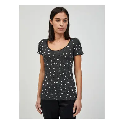 Black Floral T-Shirt ORSAY - Women