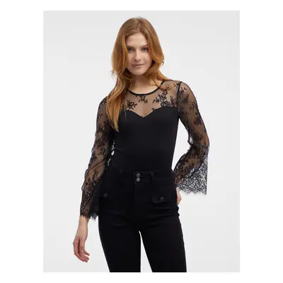 Orsay Black Women's Lace Bodysuit - Women's