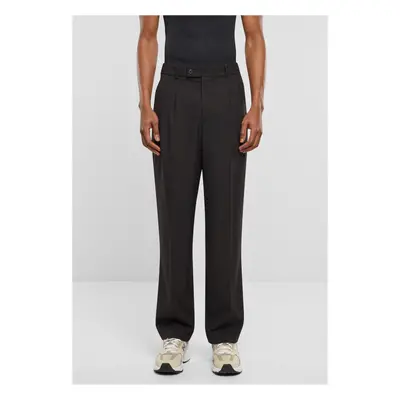 Pleated trousers - black