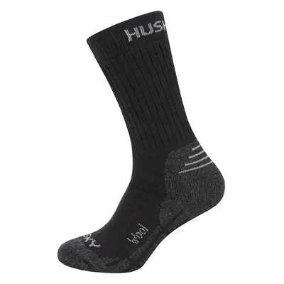 Children's socks HUSKY All Wool black