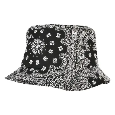 Bandana Print Bucket Hat Black