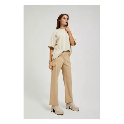 Beige women's trousers