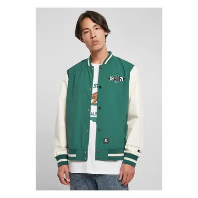 Starter Nylon College Jacket Dark Fresh Green/Pale White