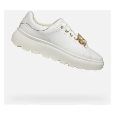 White women's sneakers Geox Spherica Ec4.1 - Women's