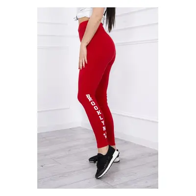 Brooklyn leggings red