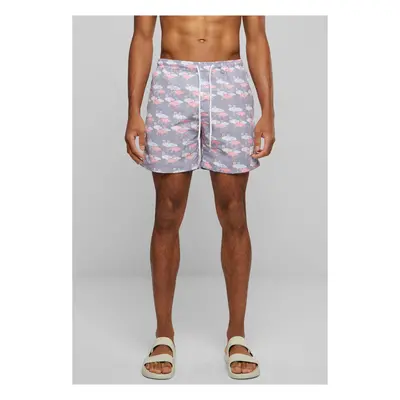 Pattern swimsuit shorts flamingo aop