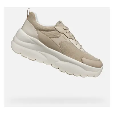 Beige women's sneakers Geox Xtors - Women's