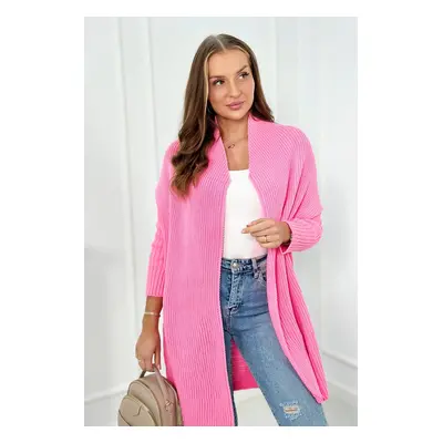 Sweater with batwing sleeve light pink