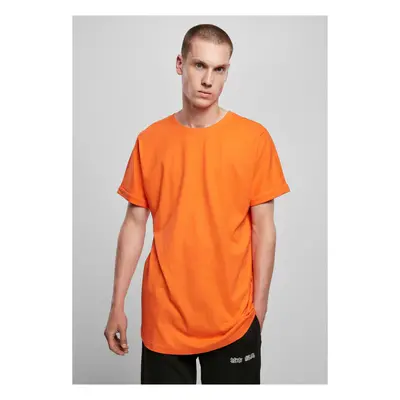 Tangerine T-shirt with a long shape