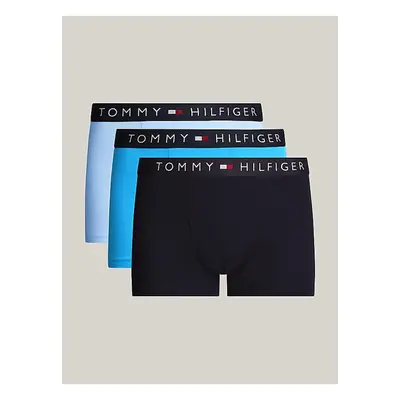 Set of three men's boxers in black and blue Tommy Hilfiger Underwe - Men's