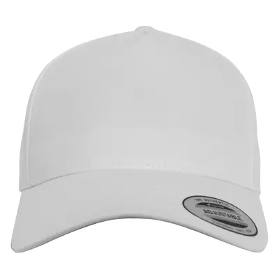 5-panel curved classic snapback white