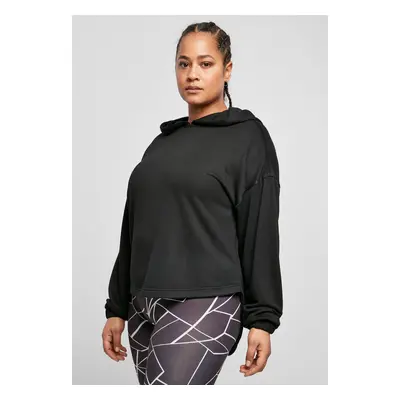 Women's Oversized Modal Terry Terry Hoodie Black