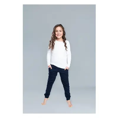 Girls' long sleeve T-shirt Tosia - white