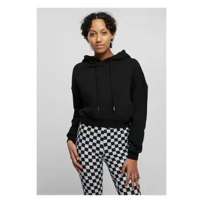 Women's Cropped Heavy Hoody Black