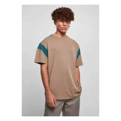 Active T-shirt dark khaki/teal