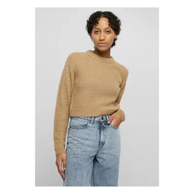 Women's short sweater UC - beige