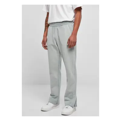 Sweatpants Heavy Terry Garment Dye Slit Summerblue