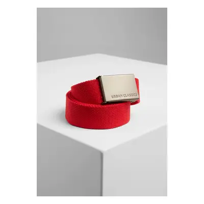 Canvas belts red