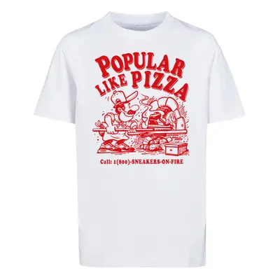 Children's T-shirt Like Pizza white