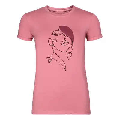 Women's t-shirt nax NAX GAMMA dusty rose