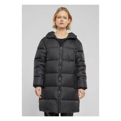 Women's long down coat black