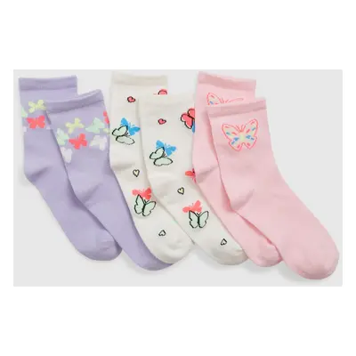 GAP Kids' High Socks, 3pcs - Girls