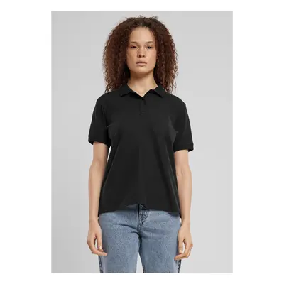 Women's polo shirt black